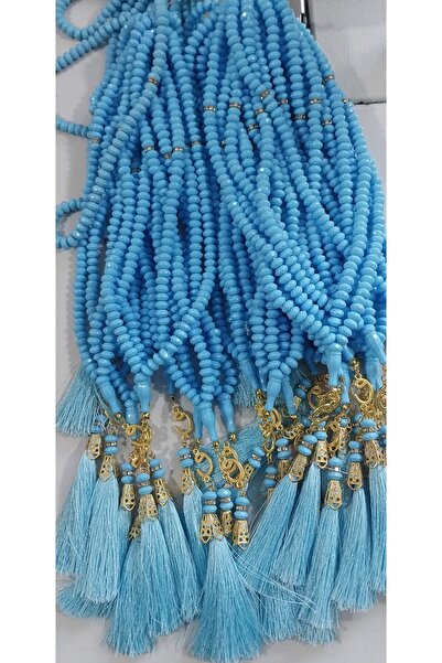 Blue Home 10 قطع من سبحة التسبيح المصنوعة من الأكريليك على شكل صليب مع حرف فا...