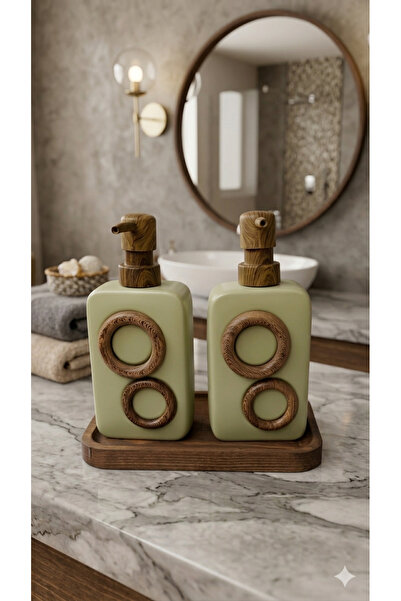 Dia Σετ Κεραμικών Ειδών Μπάνιου Στυλ Japandi – Σετ Δοχείων Υγρού Σαπουνιού με...