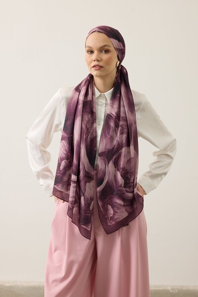 İpekhan شال ناعم 3075 بلون البرقوق