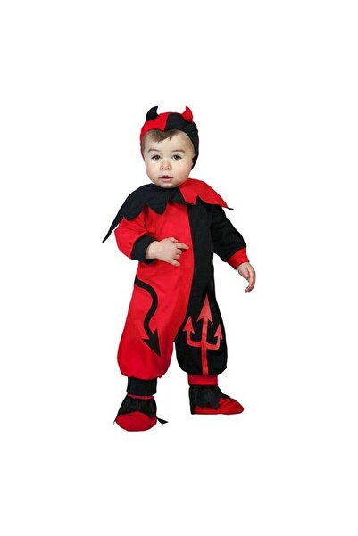 BigBuy Carnival Κόκκινη Στολή Διαβόλου για Μωρό 24 Μηνών
