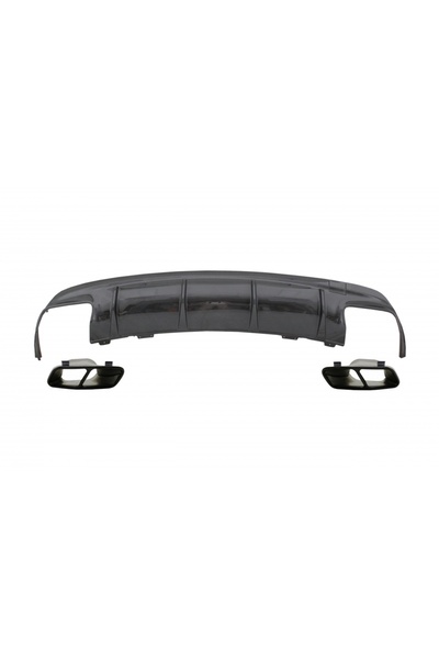 tuningset Διαχύτης αέρα πίσω προφυλακτήρα με απολήξεις εξάτμισης μαύρου χρώμα...