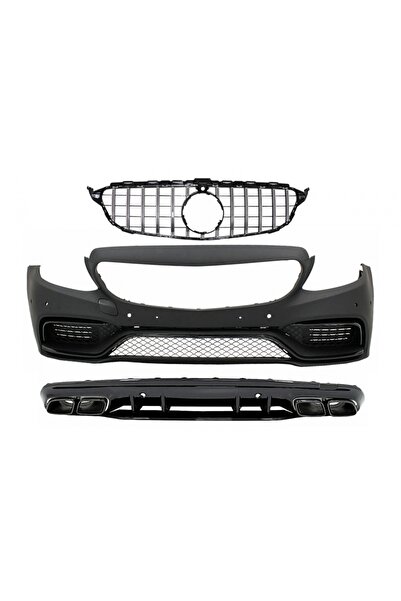 tuningset Μπροστινός προφυλακτήρας κατάλληλος για Mercedes C-Class W205 S205 ...