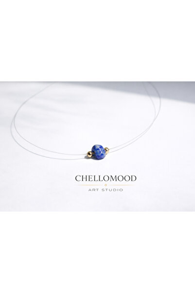 Chellomood Lapis Lazuli Doğal Taş Hayalet Kolye