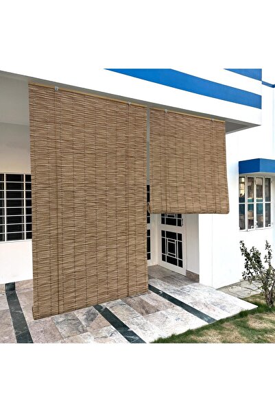 ROXART 80X180 CM STOR PERDE RATTAN HASIR DEKORATİF AÇILIR KAPANIR EV MAĞAZA İ...