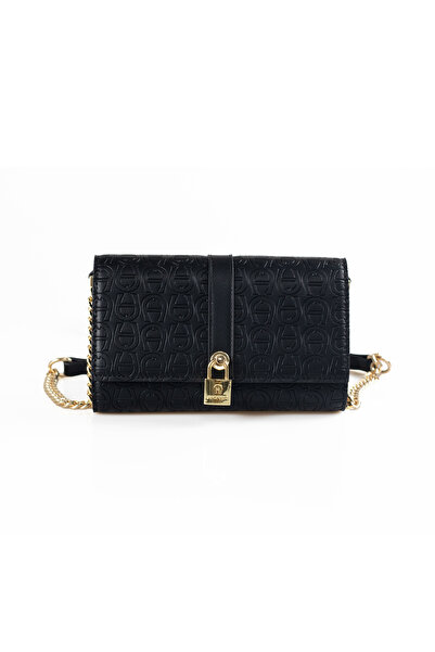 Aigner AG Vintage Jacquard Floral Chain Bag Affordable Luxury Underarm Envelo...