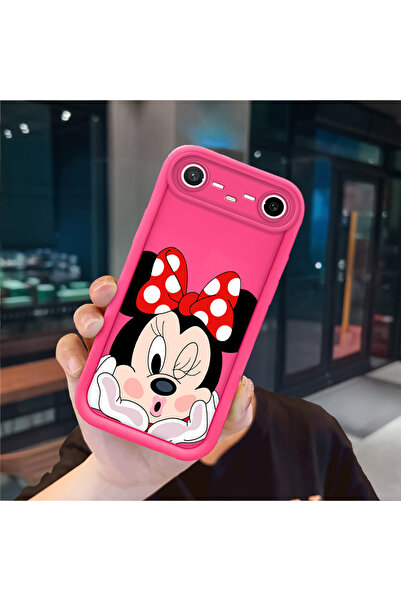 ucuc Tecno Spark Slim Uyumlu Pembe Kırmızı Silikon Kılıf Darbeye Dayanıklı Ka...