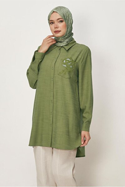 Alvina Λιτό καφτάνι - Πράσινο - Κανονική εφαρμογή