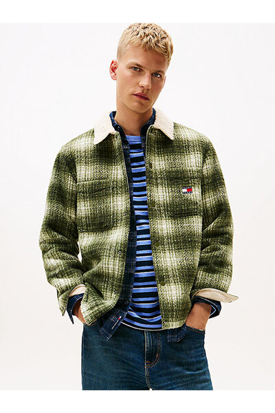 Tommy Hilfiger erkek tjm check teddy over gömlek