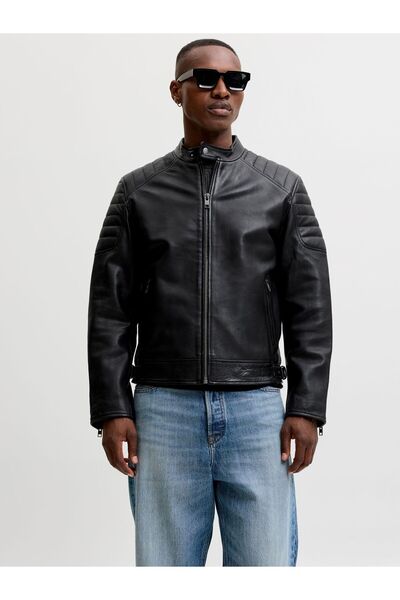 Jack & Jones Premium Lederjacke Lederjacke