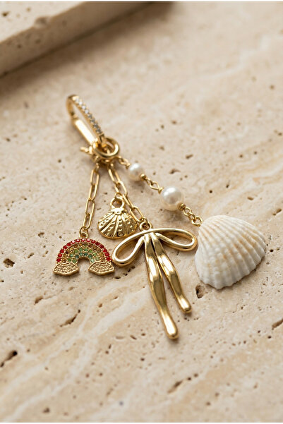 Katia&Bony Μπικίνι με φιόγκο από πέτρες και χρυσό διακοσμητικό στοιχείο