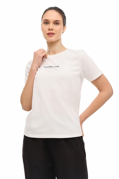 Kinetix WL 11MADISON 6FX Beyaz Kadın Kısa Kol T-Shirt
