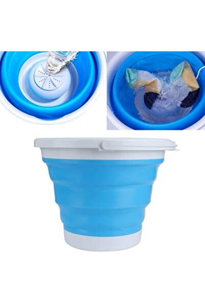 E-ANAMAG Πτυσσόμενο Πλυντήριο Ρούχων, Χωρητικότητα 10 λίτρων, Φορητό, Εύκολο ...