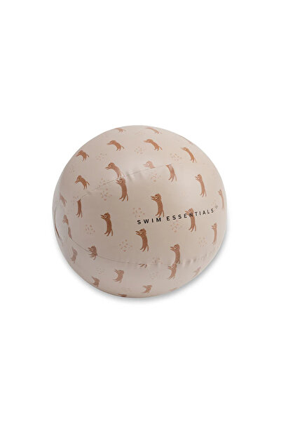 Swim Essentials Kahverengi Leopar Desenli Plaj Topu