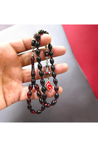 İnan Tesbih Talisman cu ciucuri, model Ayyıldız, din chihlimbar, cu finisaj R...