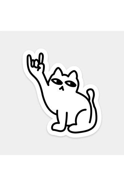 The Sticker Story. Rock'N Cat Sticker