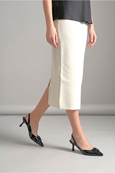 Gökhan Talay Zelora Εύκαμπτη Αντιολισθητική Σόλα Μαύρο Λουστρίνι Μεσαίο Τακού...