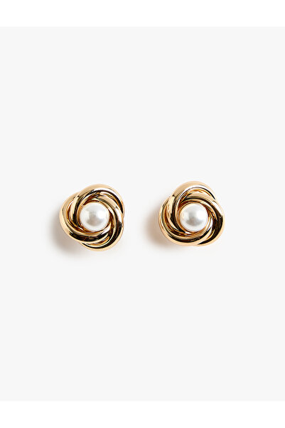 Koton Vintage Earrings with Pearl Detail