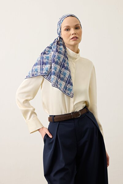 İpekhan Μαλακό Κασκόλ 1247 Ναυτικό Μπλε