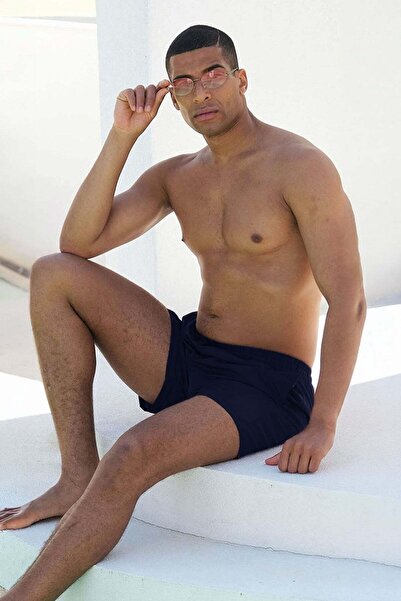 Mayom Ανδρικό μαγιό σε σκούρο μπλε χρώμα με τσέπες που στεγνώνουν γρήγορα