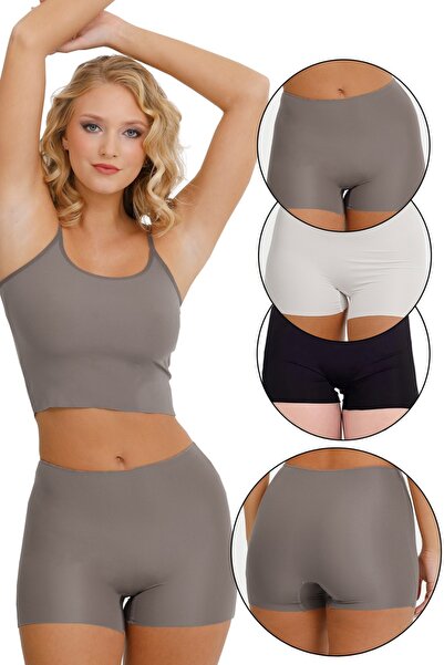 Sensu Σετ 3 τεμαχίων σορτς ψηλόμεσο κομμένο με λέιζερ MODEL-2