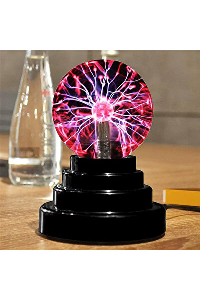 teknohediye Sihirli Plazma Küre LED Işıklı Dekoratif Gece Lambası USB & Pilli...