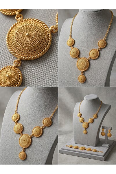 CİHAN GOLD 14 Ayar Parmak İzi Set