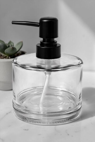 Bereketli Store Δοχείο υγρού σαπουνιού Anthracite Black 500 ml |   Διακοσμητι...