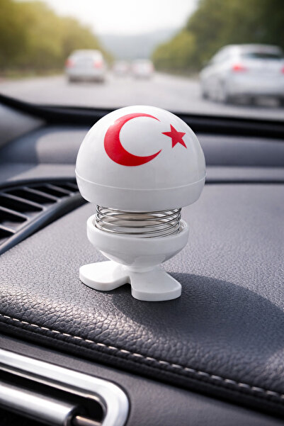 ENG PARTİ DÜNYASI Türk Bayraklı Yaylı Sallanan Dekoratif Süs – Masa ve Araç İ...