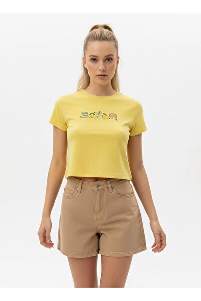 Park Karon 26025 Πλεκτή μπλούζα με λαιμόκοψη ποδηλάτου, 100% βαμβακερή, με σχ...