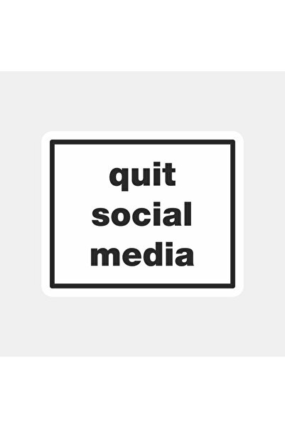 The Sticker Story. ملصق للانصراف من وسائل التواصل الاجتماعي
