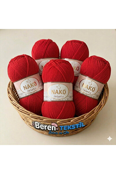 NAKO Diamond Amigurumi and Knitting Yarn 5 Pack (100Grx5=500Gr)