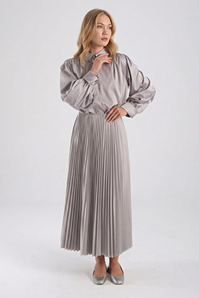 Fulla Moda Πλισέ φούστα με ελαστική μέση