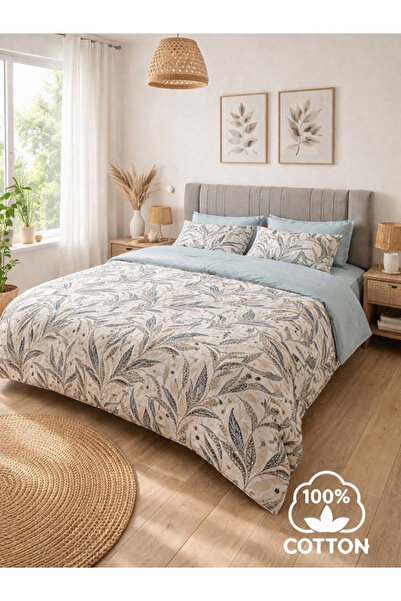 MyStory Home Σετ Παπλωματοθήκη από 100% Βαμβάκι Velora Blue