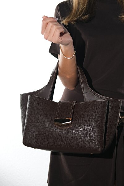 LuviShoes 4004 Καφέ Γυναικεία Τσάντα Ώμου Floter