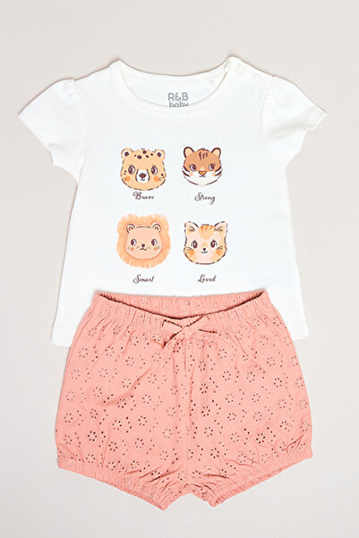 R&B Printed T-Shirt and Shorts Set