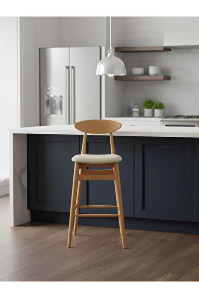 Gazzini Furniture Dora Ahşap Bar Sandalyesi