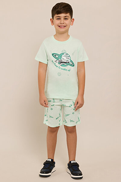 R&B Printed T-Shirt and Shorts Set