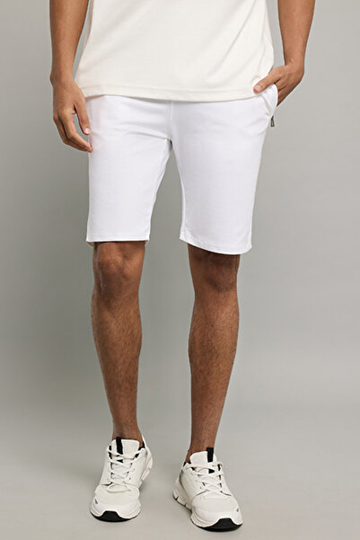 R&B Solid Shorts with Drawstring Waist