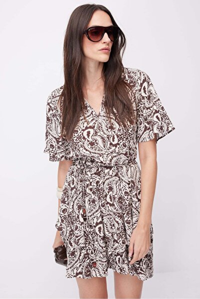 PAULMARK Γυναικείο Μίνι Φόρεμα με Σχέδιο Σάλι