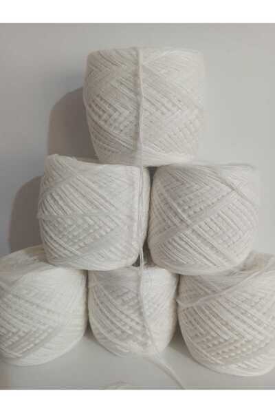 İPEK YÜN İPLİK DÜNYASI Σχοινί για πλέξιμο - Εκρού