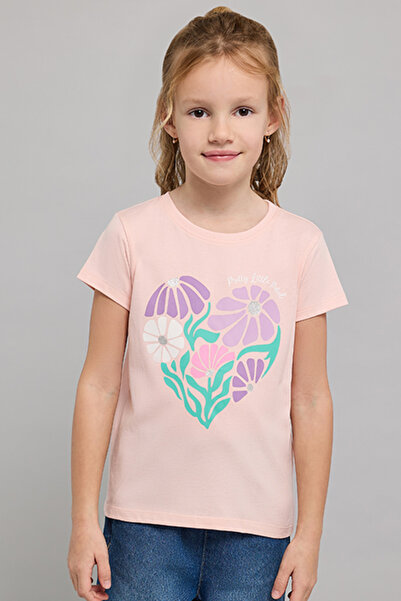 R&B Printed T-Shirt with Crew Neck and Short Sleeves