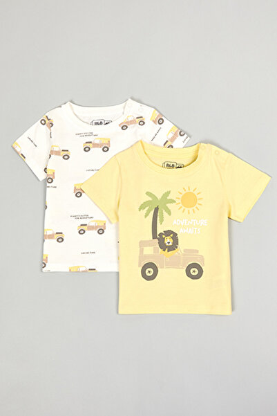 R&B 2 Pack Printed T-Shirts with Short Sleeves