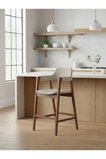 Gazzini Furniture Vector Ahşap Bar Sandalyesi