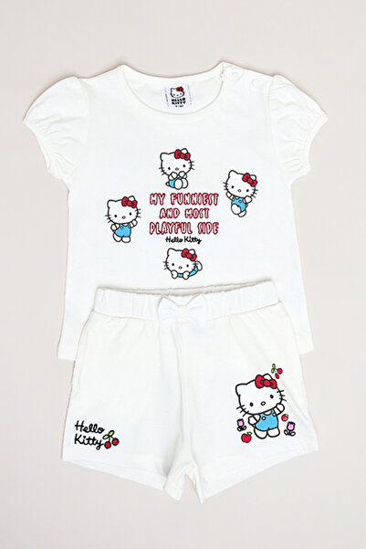 R&B Hello Kitty Print T-Shirt and Shorts Set
