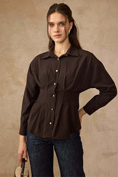 Olcay Βαμβακερό πουκάμισο με λεπτομέρεια στις μανσέτες και τονσούρα στη μέση ...