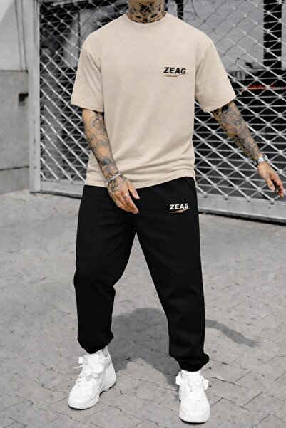 zeag Small Logo Printed Sweatshirt and Trouser Set