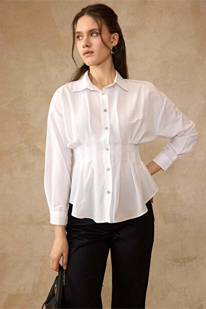 Olcay Βαμβακερό πουκάμισο με λεπτομέρεια στις μανσέτες και εφαρμογή στη μέση ...