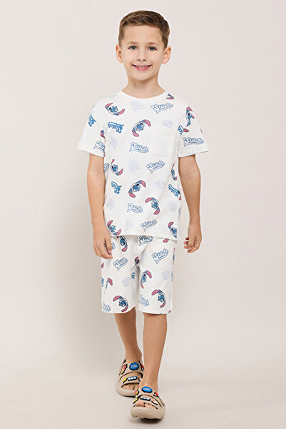 R&B Stitch Print Clothing Set