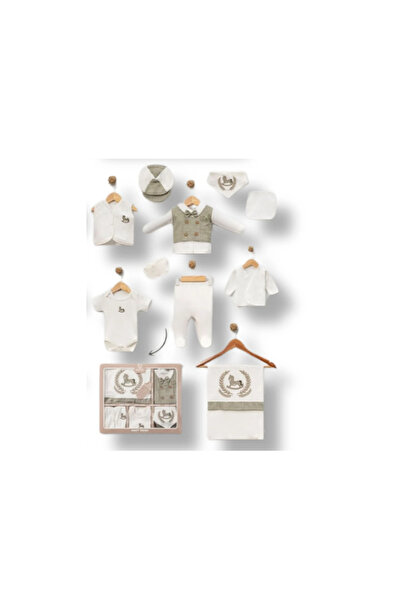 Rise Raba Horse Embroidered Baby Boy Hospital Discharge Set of 10