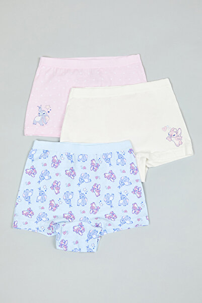 R&B 3 Pack Stitch Print Boyshorts